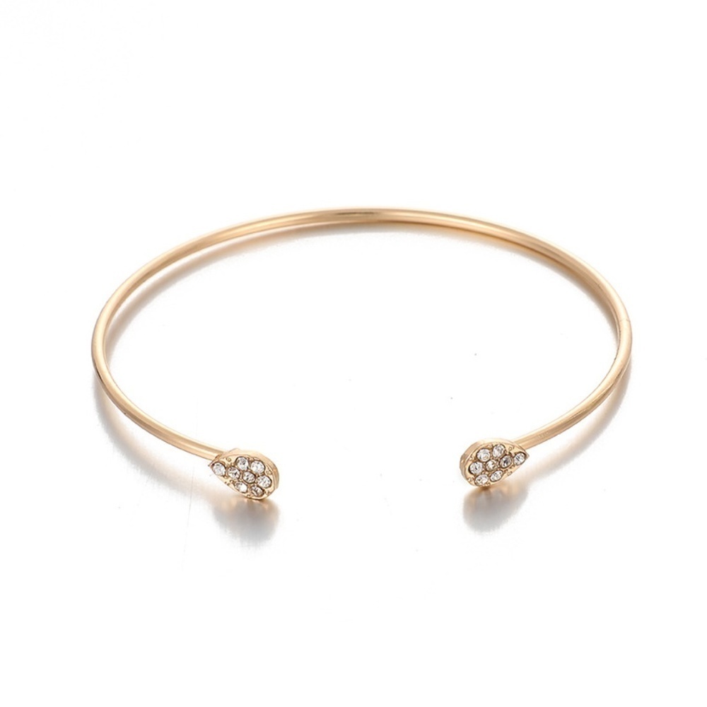 *AXELLE* 4-Pc Gold x Rhinestone Bracelet Set - Picture 5 of 13